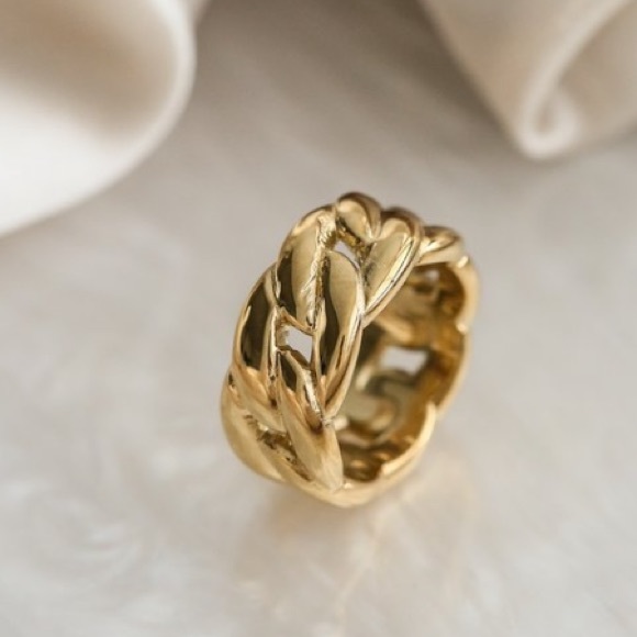 Chunky ring chain ring - Picture 4 of 7